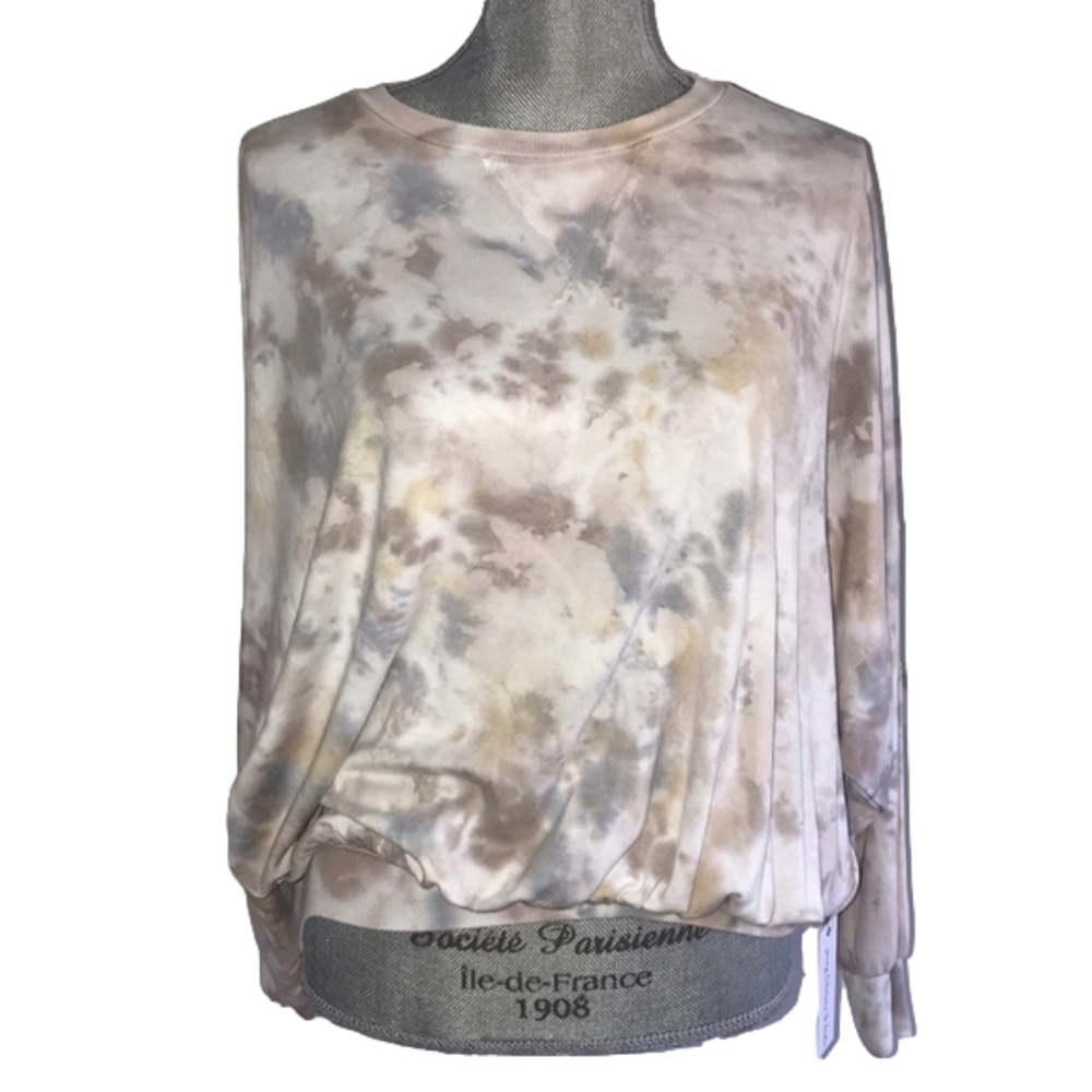 NWT Young fabulous & Broke multi muted tie dye top